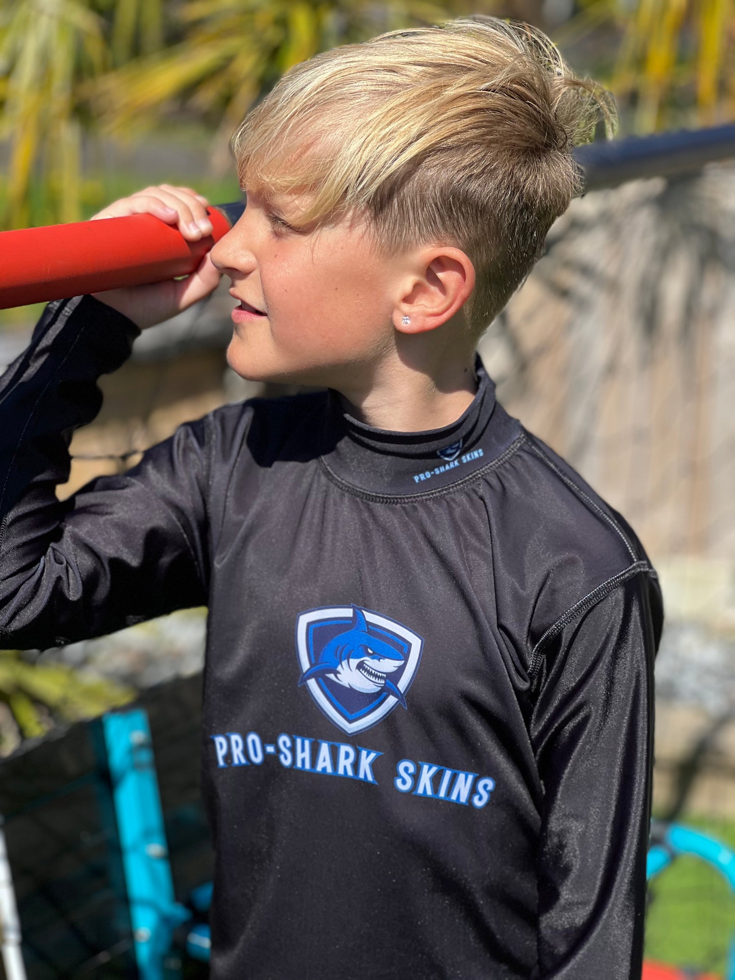 Pro Shark Skins Signature original BLACK core base layer set - top and tights